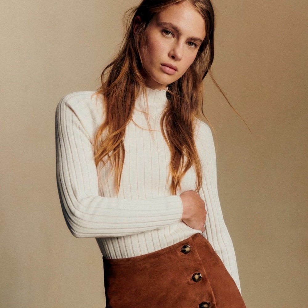 Sezane Charly Jumper sweater Ecru - Size M